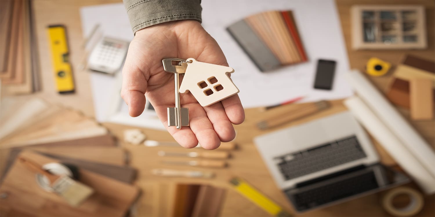 Home seller with property renovation plans to increase home value.